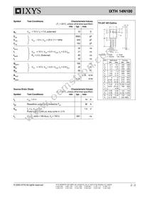 IXTH14N100 Datasheet Page 2