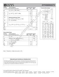 IXTH260N055T2 Datasheet Page 2
