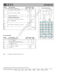 IXTH3N150 Datasheet Page 2