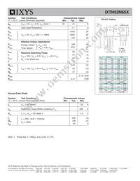 IXTH52N65X Datasheet Page 2