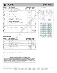 IXTH64N65X Datasheet Page 2