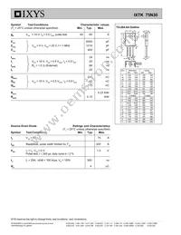 IXTK75N30 Datasheet Page 2