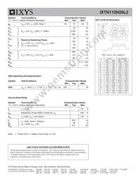 IXTN110N20L2 Datasheet Page 2