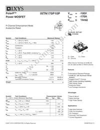 IXTN170P10P Datasheet Cover