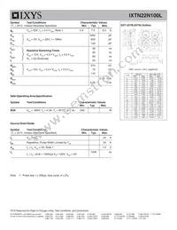 IXTN22N100L Datasheet Page 2