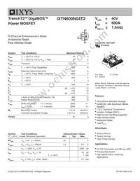 IXTN600N04T2 Datasheet Cover