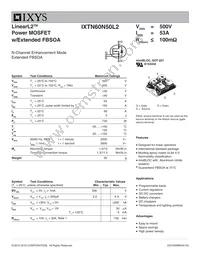 IXTN60N50L2 Datasheet Cover