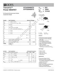 IXTP200N055T2 Datasheet Cover