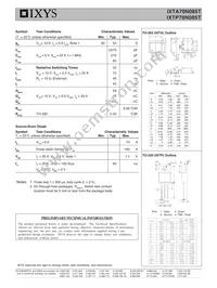IXTP70N085T Datasheet Page 2