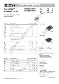 IXTQ160N075T Datasheet Cover