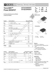 IXTQ230N085T Datasheet Cover