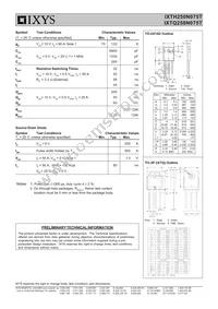 IXTQ250N075T Datasheet Page 2