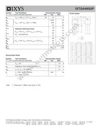 IXTQ44N50P Datasheet Page 2