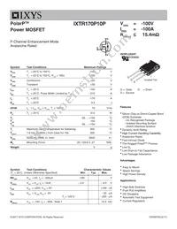 IXTR170P10P Datasheet Cover