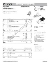 IXTR20P50P Datasheet Cover