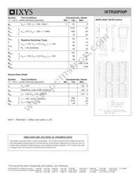 IXTR20P50P Datasheet Page 2