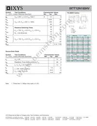 IXTT12N150HV Datasheet Page 2