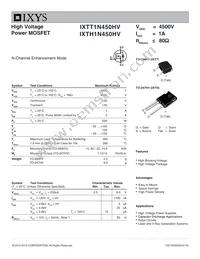 IXTT1N450HV Datasheet Cover