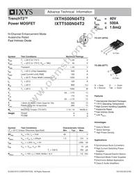 IXTT500N04T2 Datasheet Cover