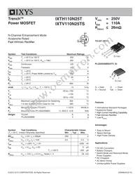 IXTV110N25TS Datasheet Cover