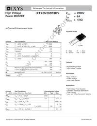 IXTX6N200P3HV Datasheet Cover