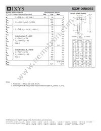 IXXH100N60B3 Datasheet Page 2