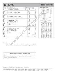 IXXH100N60C3 Datasheet Page 2