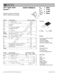 IXXH110N65C4 Datasheet Cover