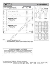 IXXH150N60C3 Datasheet Page 2