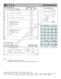 IXXH30N60C3D1 Datasheet Page 2