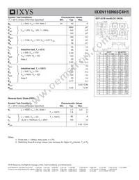 IXXN110N65C4H1 Datasheet Page 2