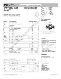 IXXN200N60B3 Datasheet Cover