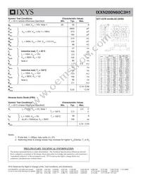 IXXN200N60C3H1 Datasheet Page 2