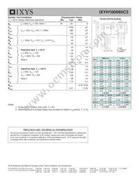 IXYH100N65C3 Datasheet Page 2