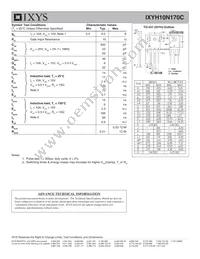IXYH10N170C Datasheet Page 2