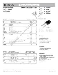 IXYH12N250CV1HV Datasheet Cover