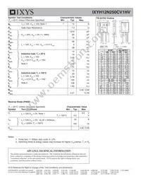 IXYH12N250CV1HV Datasheet Page 2