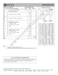 IXYH16N170C Datasheet Page 2