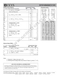 IXYH16N250CV1HV Datasheet Page 2