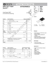 IXYH24N90C3 Datasheet Cover