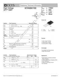 IXYH30N170C Datasheet Cover