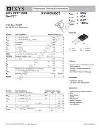 IXYH40N90C3 Datasheet Cover