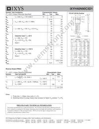 IXYH40N90C3D1 Datasheet Page 2