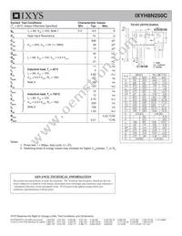 IXYH8N250C Datasheet Page 2