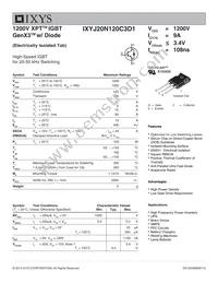 IXYJ20N120C3D1 Datasheet Cover