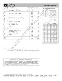 IXYN100N65A3 Datasheet Page 2