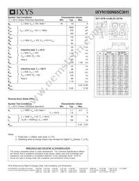 IXYN100N65C3H1 Datasheet Page 2