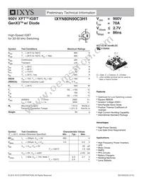 IXYN80N90C3H1 Datasheet Cover