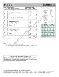IXYP10N65C3 Datasheet Page 2