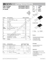 IXYX30N170CV1 Datasheet Cover